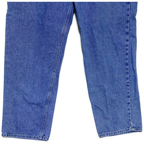 Full Blue Denim Jeans Men's Size 46x32 Medium Straight Fit 100% Cotton - Picture 6 of 9